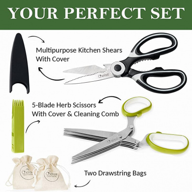 Scissors Set For Herb Cutting by POROMI