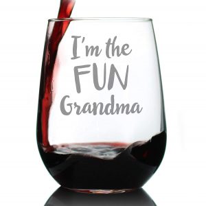 Cute Funny Stemless Wine Glass,