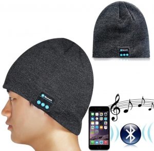 MoreTeam Soft Warm Beanie Hat Wireless Bluetooth Smart Cap Headphone Headset Speaker Mic