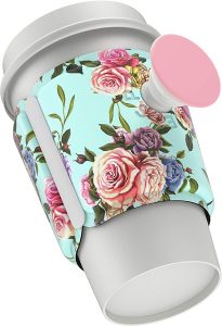 PopSockets PopThirst: Cup Sleeve and Swappable Grip - Retro Wild Rose