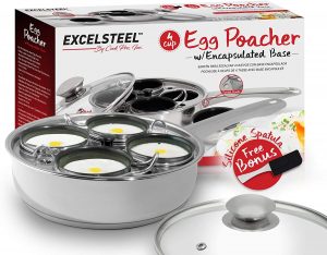 Non Stick Egg Poacher Pan Steel