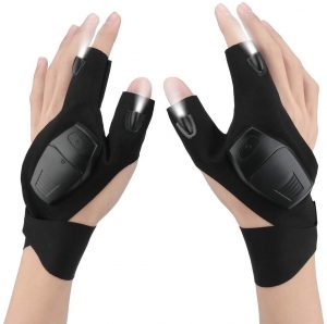 Glowing Gloves for outdoor activity