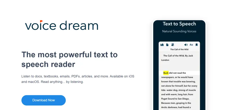 Voice Dream Reader Text to Speech App